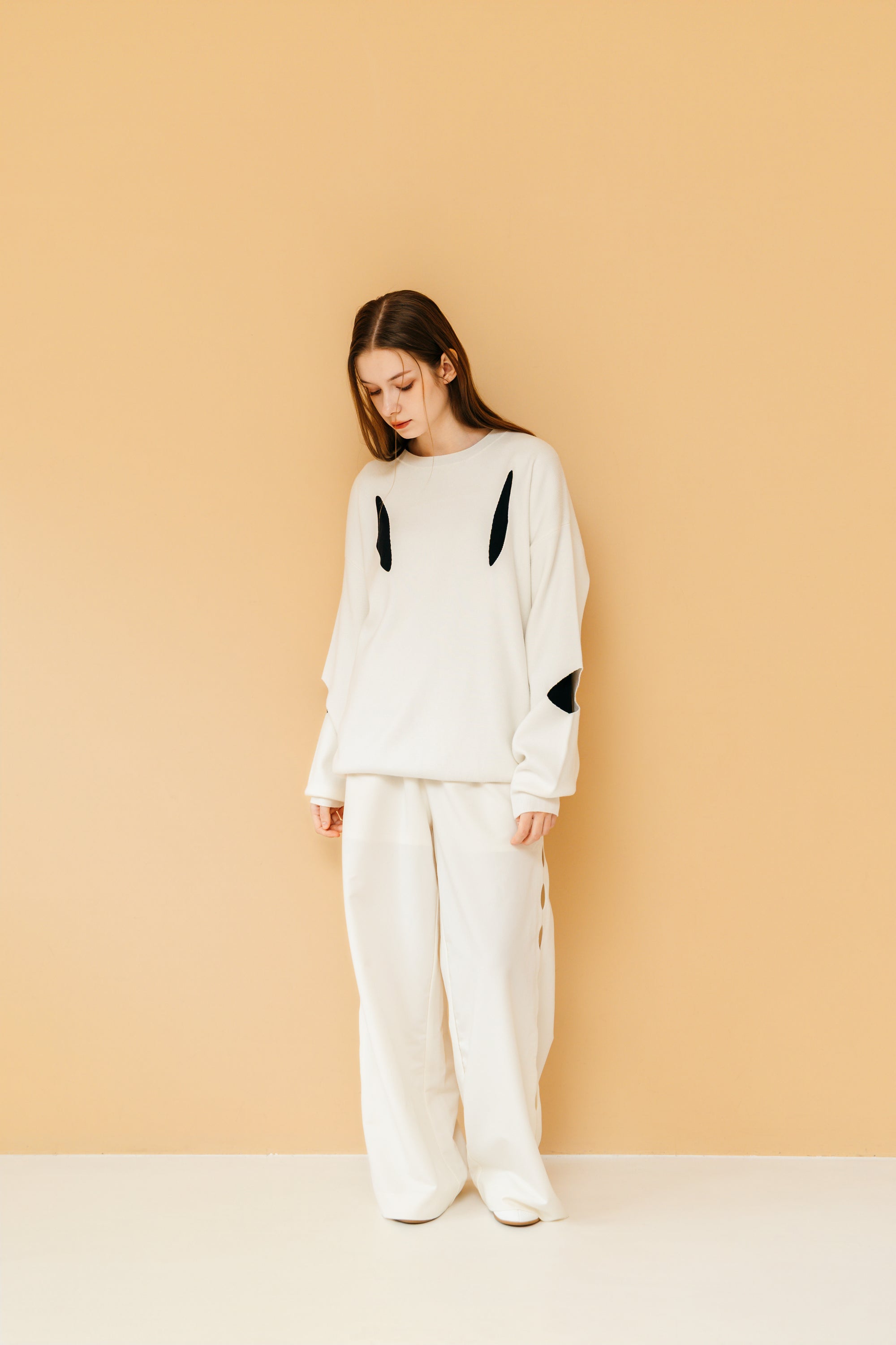 SLIT KNIT PULLOVER