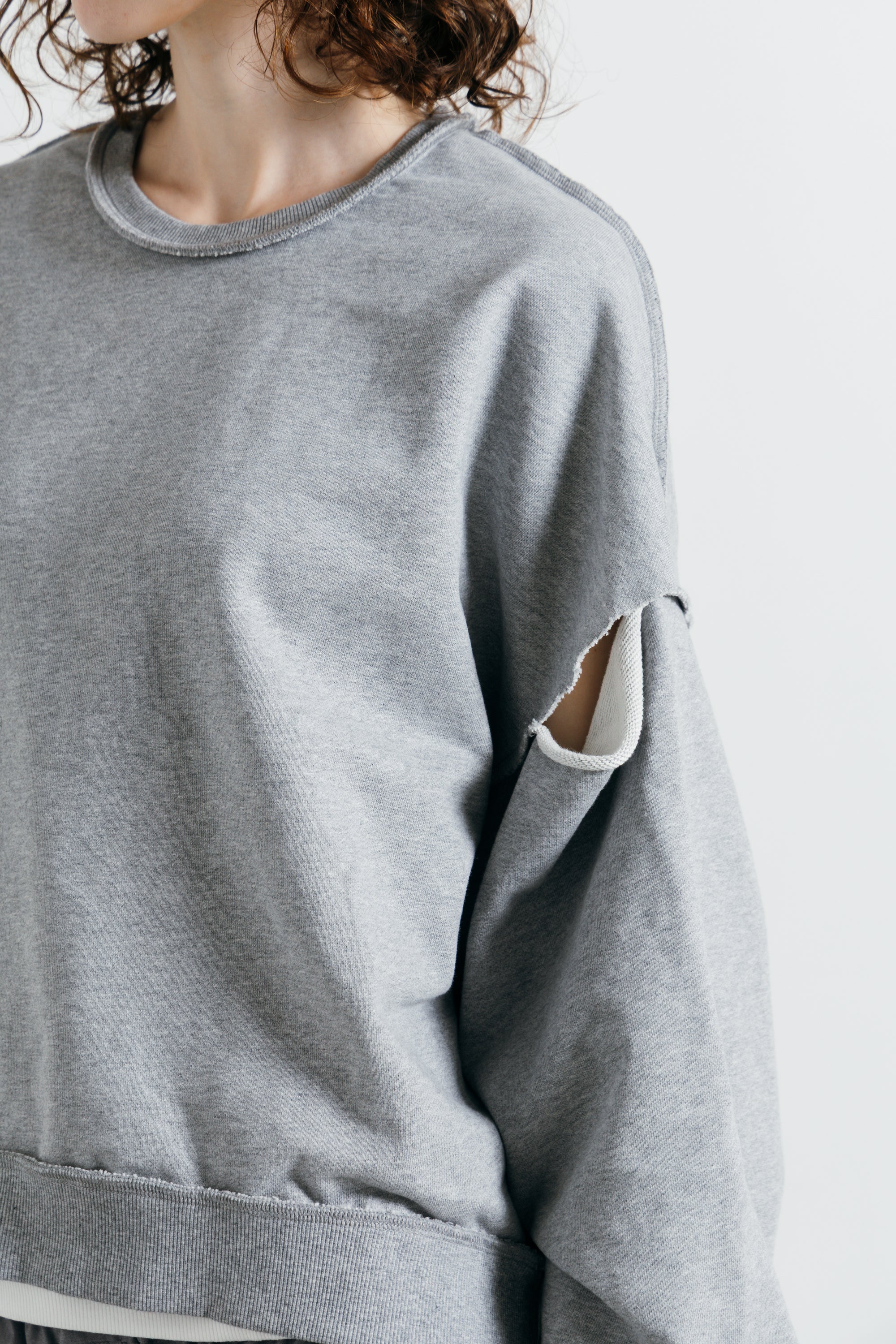 SLIT SLEEVE PULLOVER