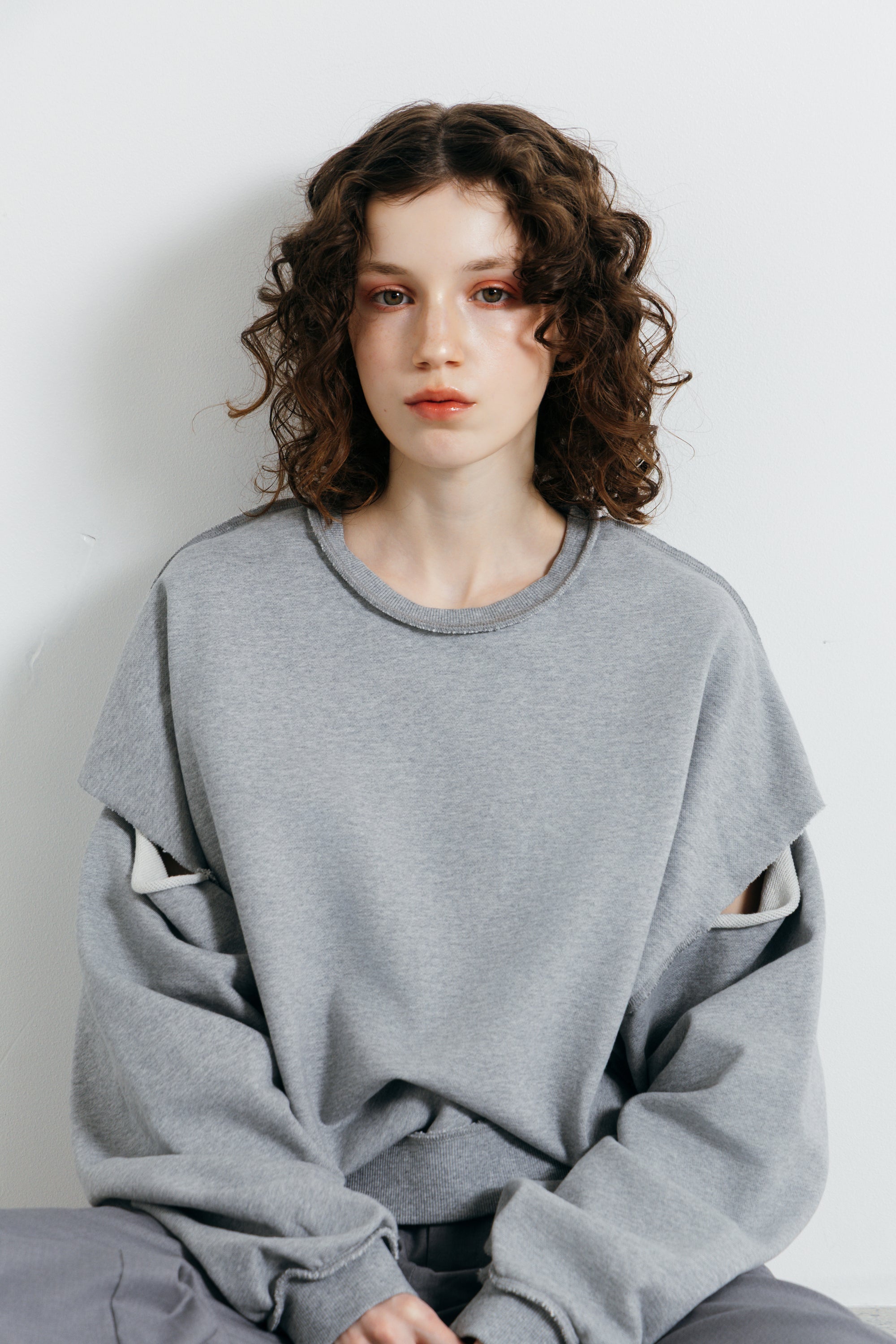 SLIT SLEEVE PULLOVER