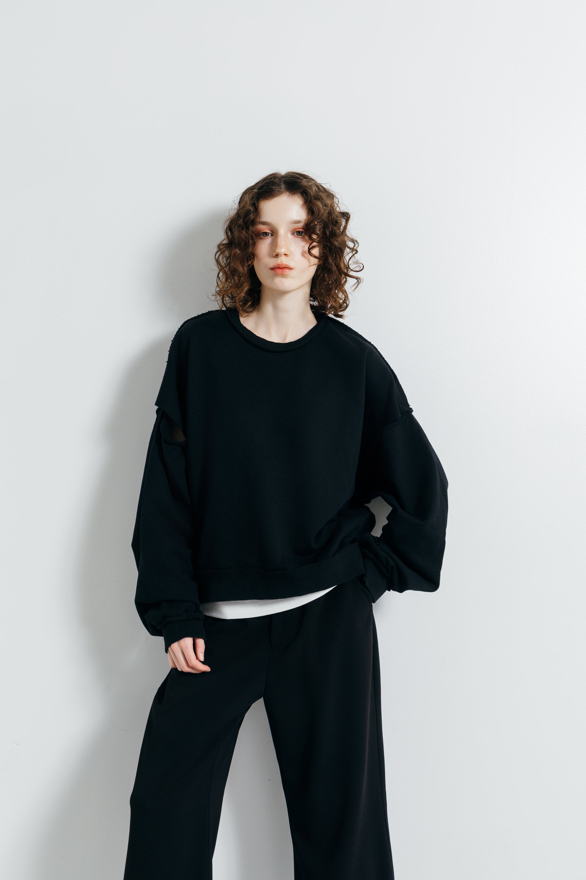 SLIT SLEEVE PULLOVER