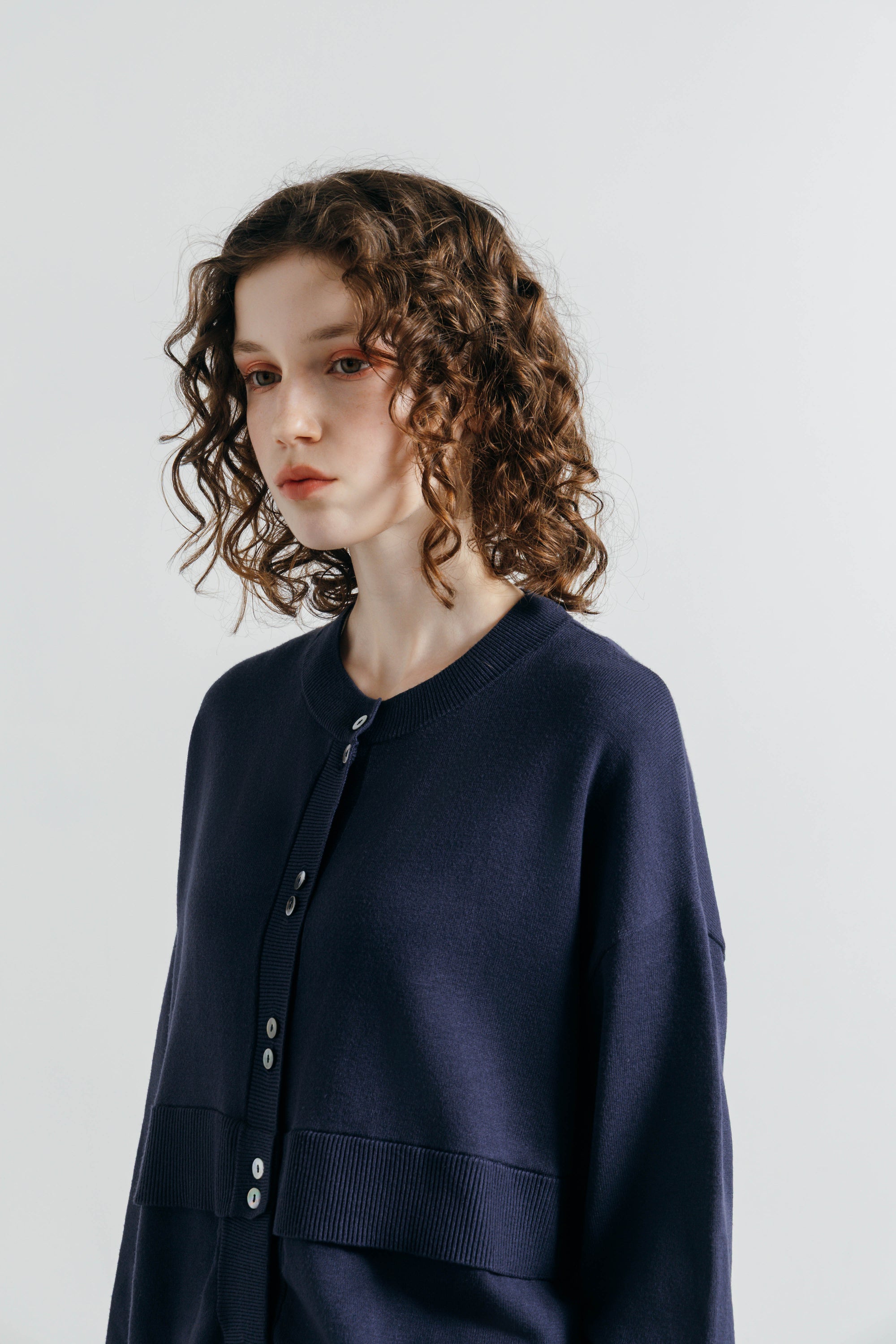 BICOLOR KNIT CARDIGAN