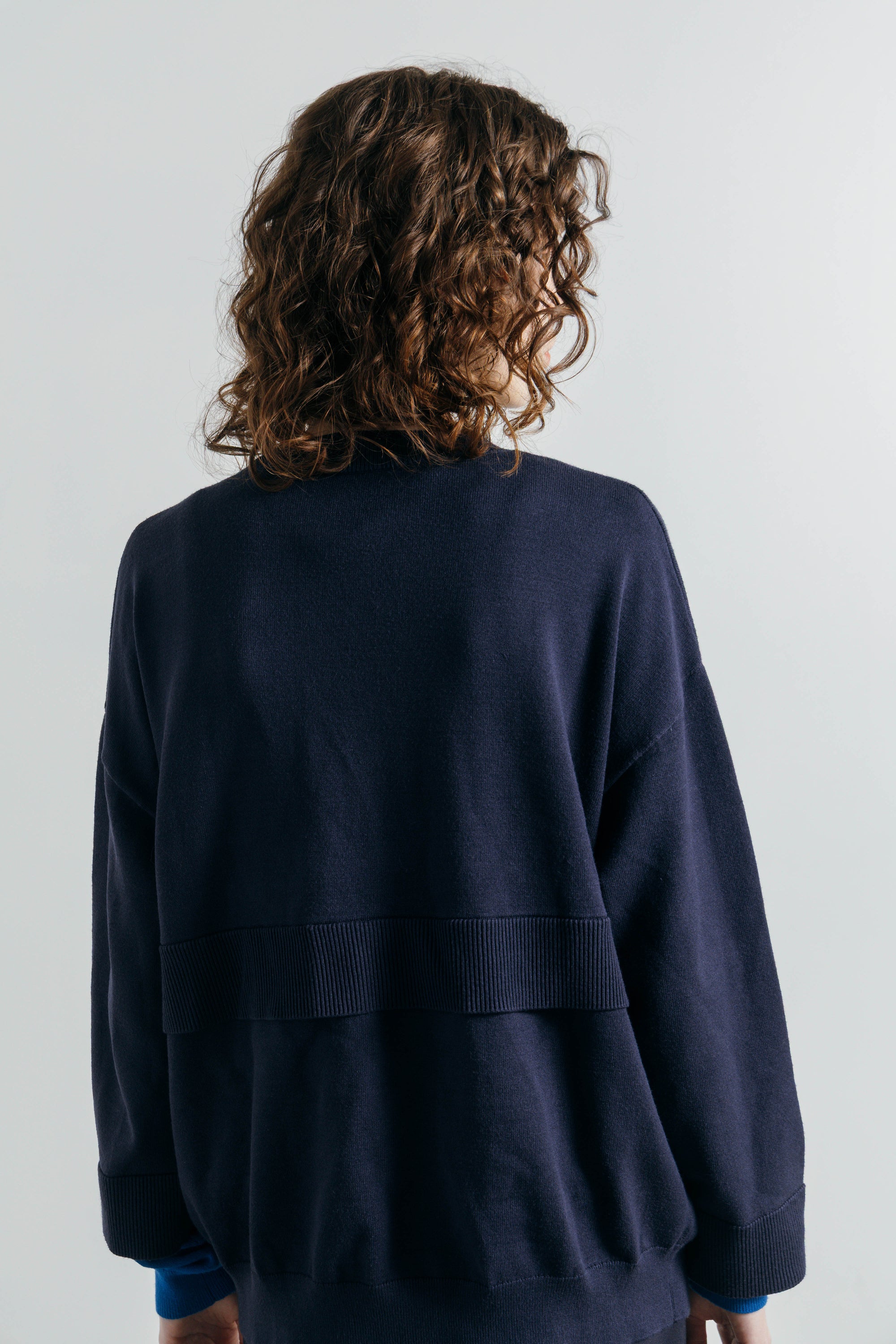 BICOLOR KNIT CARDIGAN