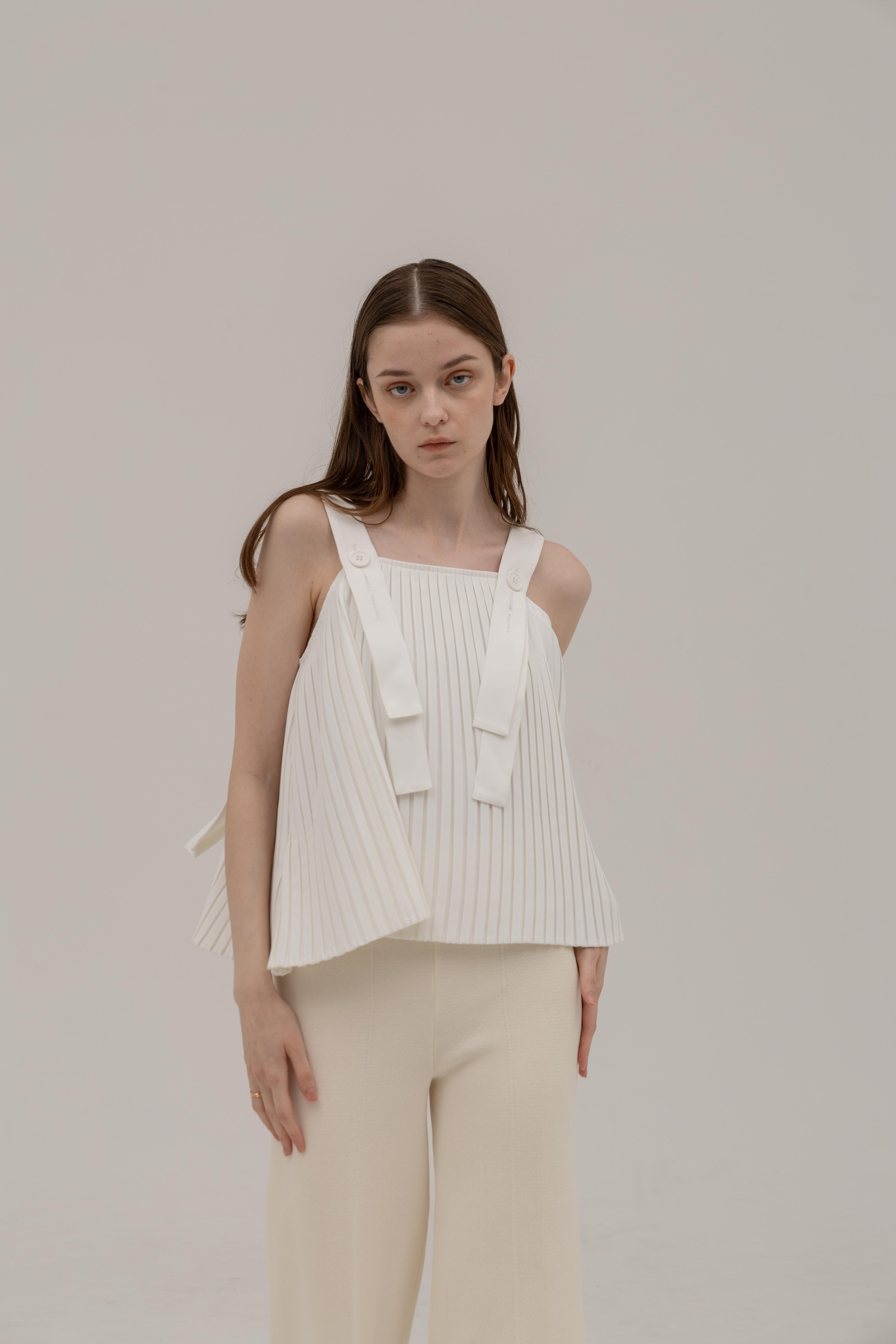 トップス UNOF PLEATS TANK TOP PLEATS TANK TOP – UNOF