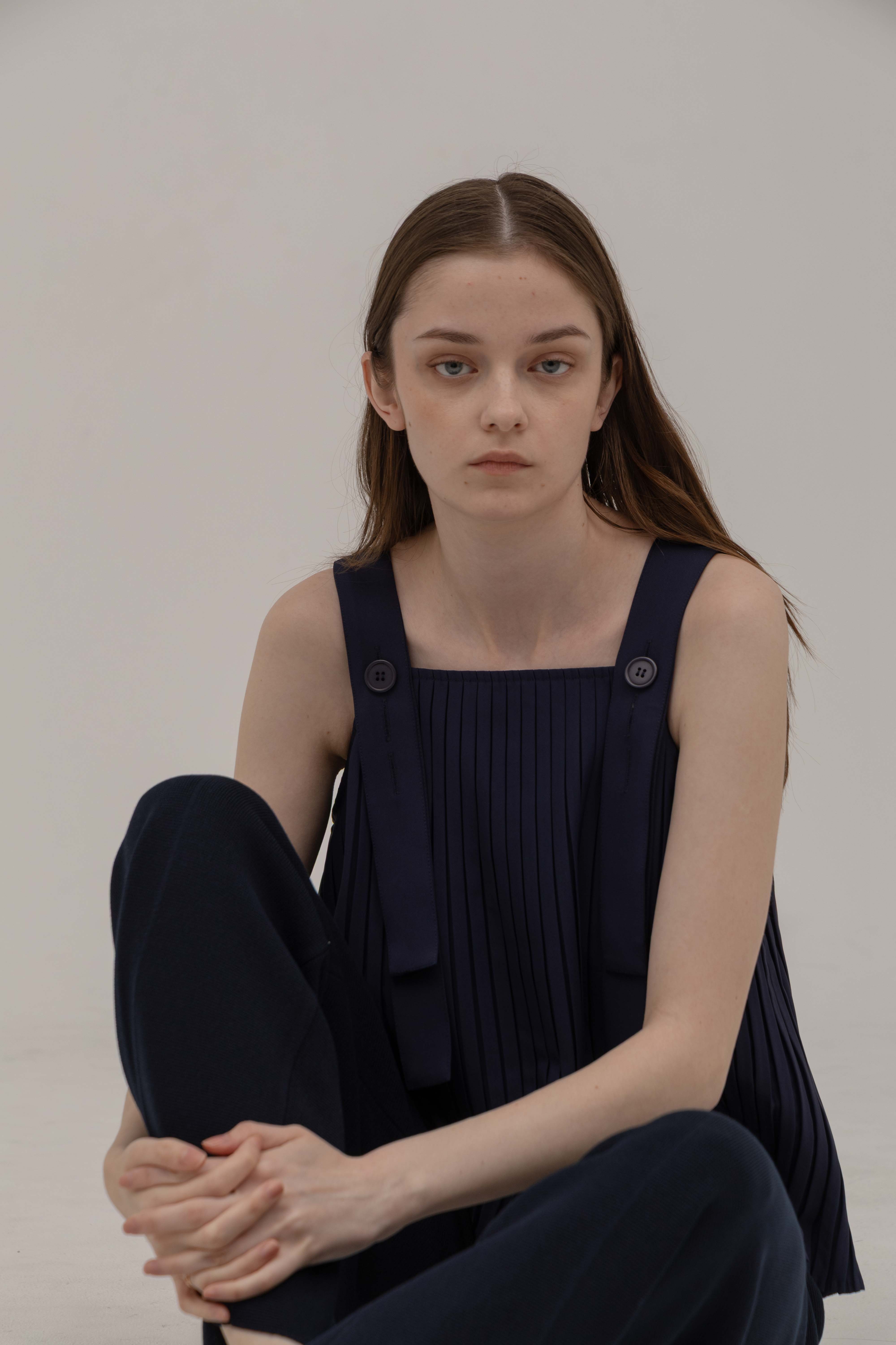 トップス UNOF PLEATS TANK TOP PLEATS TANK TOP – UNOF