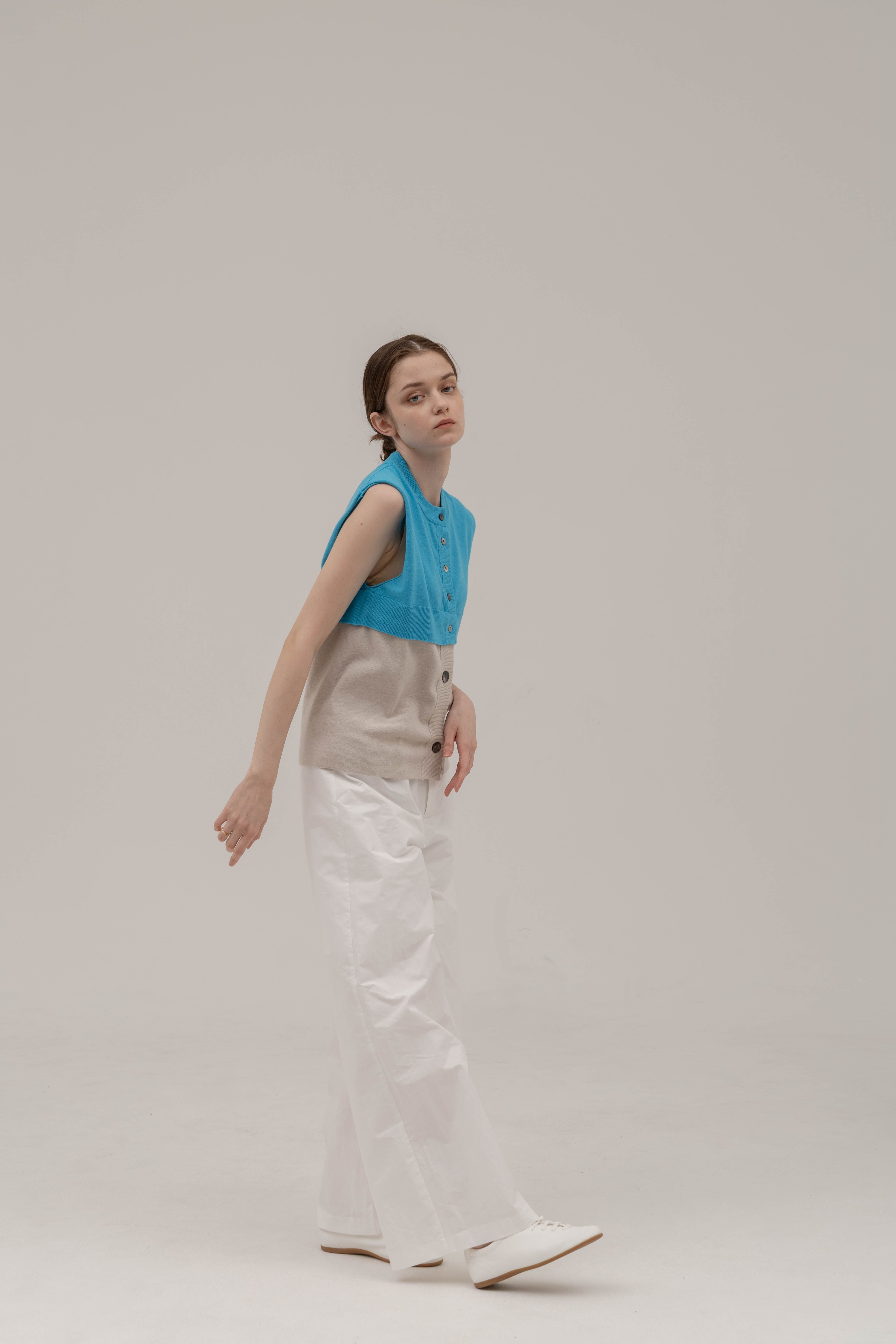 トップス BICOLOR TANK TOP UNOF BICOLOR TANK TOP – UNOF