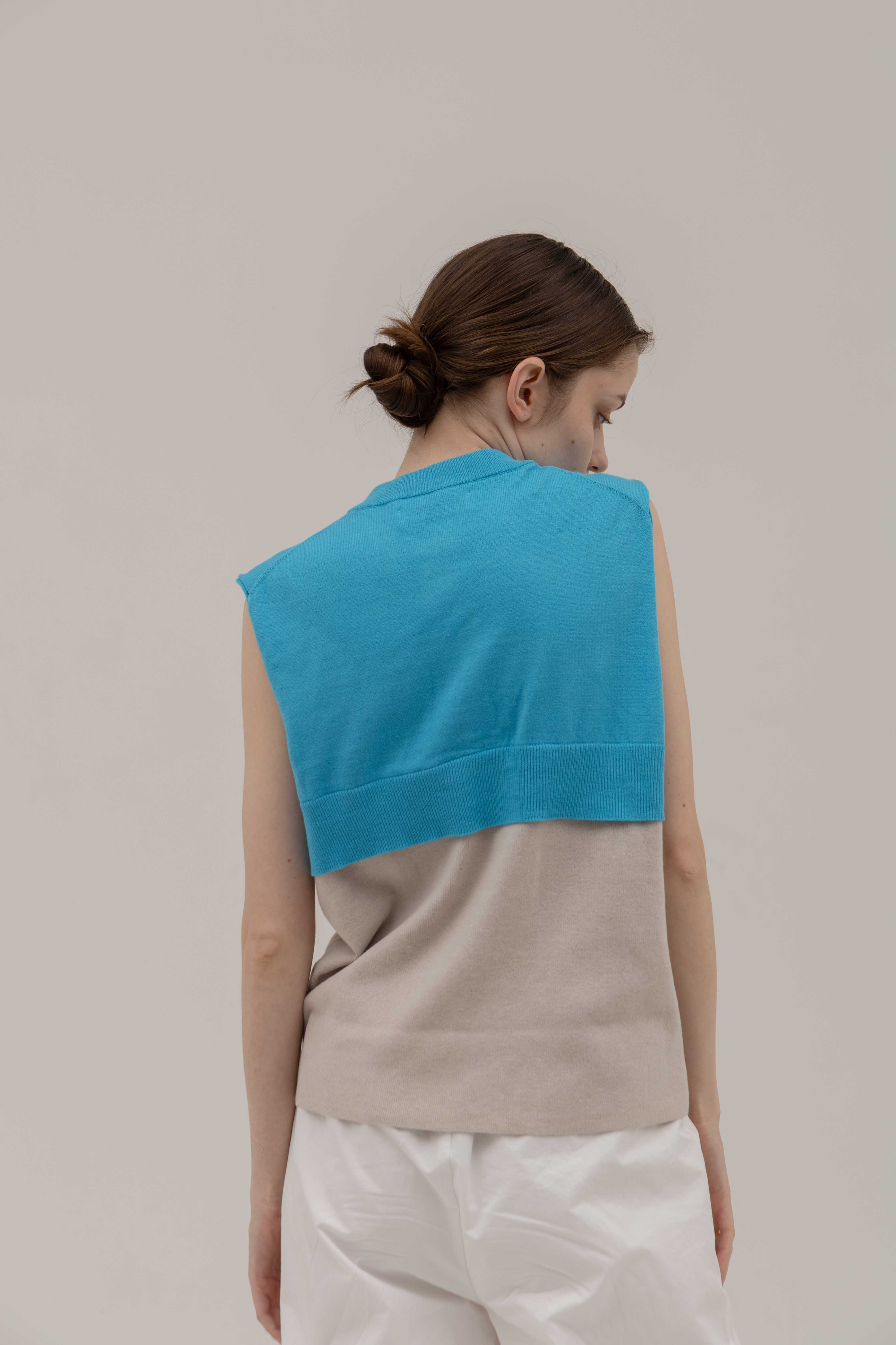 トップス BICOLOR TANK TOP UNOF BICOLOR TANK TOP – UNOF